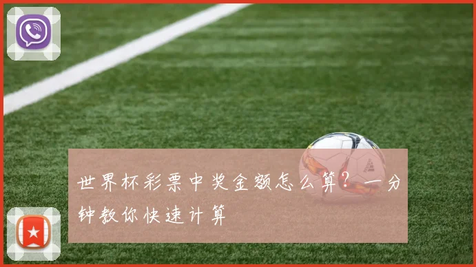 世界杯彩票中奖金额怎么算？一分钟教你快速计算